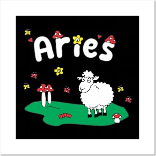 ZODIAC Aries T-Shirt Posters and Art